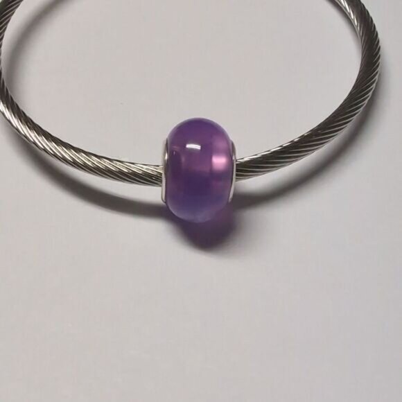 Purple Charm for Pandora‎ Style Bracelet - Picture 1 of 4